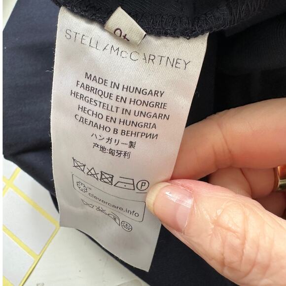 Stella McCartney Navy Vivian Wool Tapered Leg Zip Ankle Trouser Pant 40 / M - Picture 11 of 16